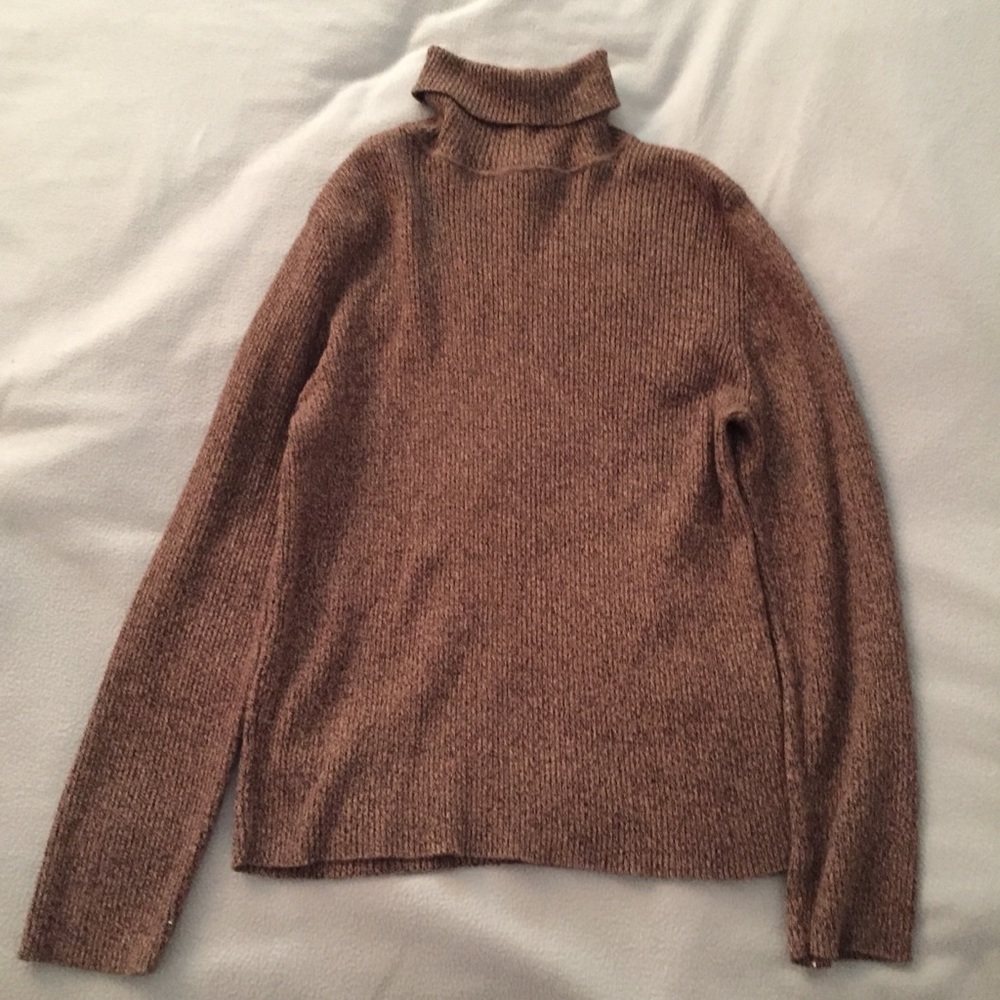 New Vintage Brown Turtle Neck Sweater